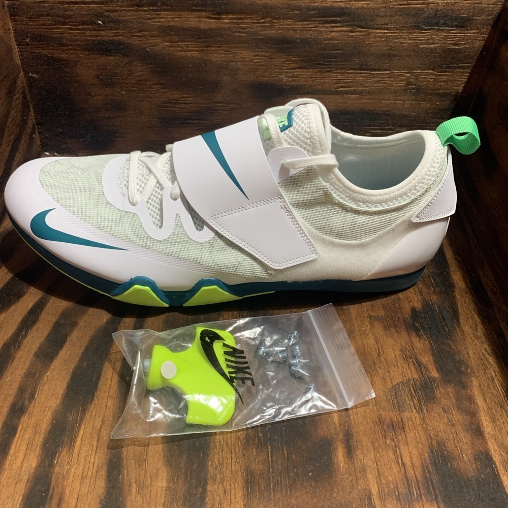 Nike Zoom Pole Vault Elite FZ9649-100 White Spruce Mens Size 13 - NEW